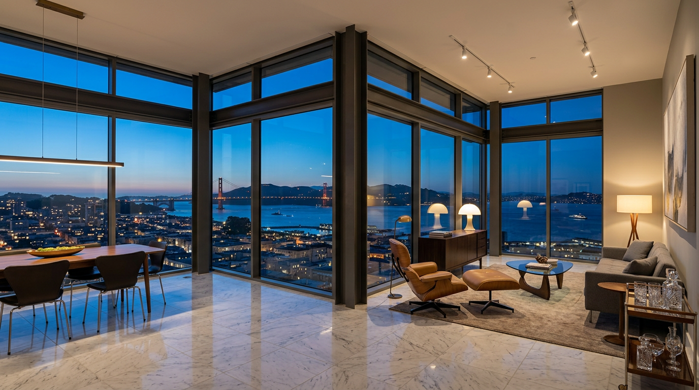 Russian Hill Pinnacle: A Glass Crown Above the Fog